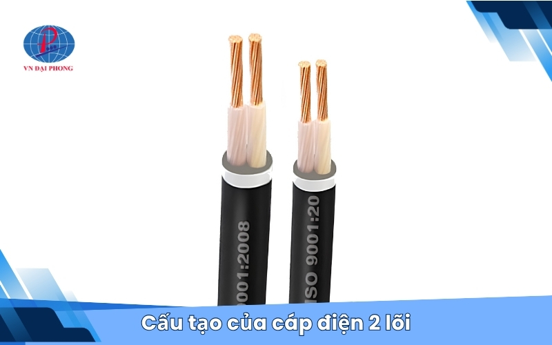 Cấu tạo của cáp điện 2 lõi