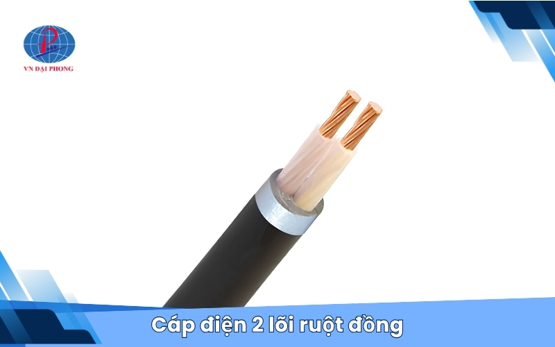 Cáp điện 2 lõi ruột đồng